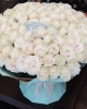 Buchet trandafiri albi -101 SnowFlake