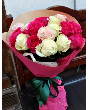 Buchet trandafiri Marshmallow