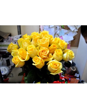 Buchet trandafiri Mellow Yellow